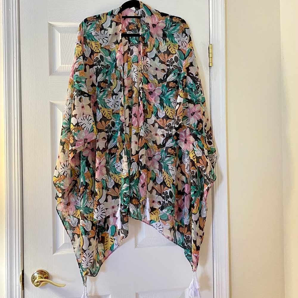 Lane Bryant One Size Sheer Kimono